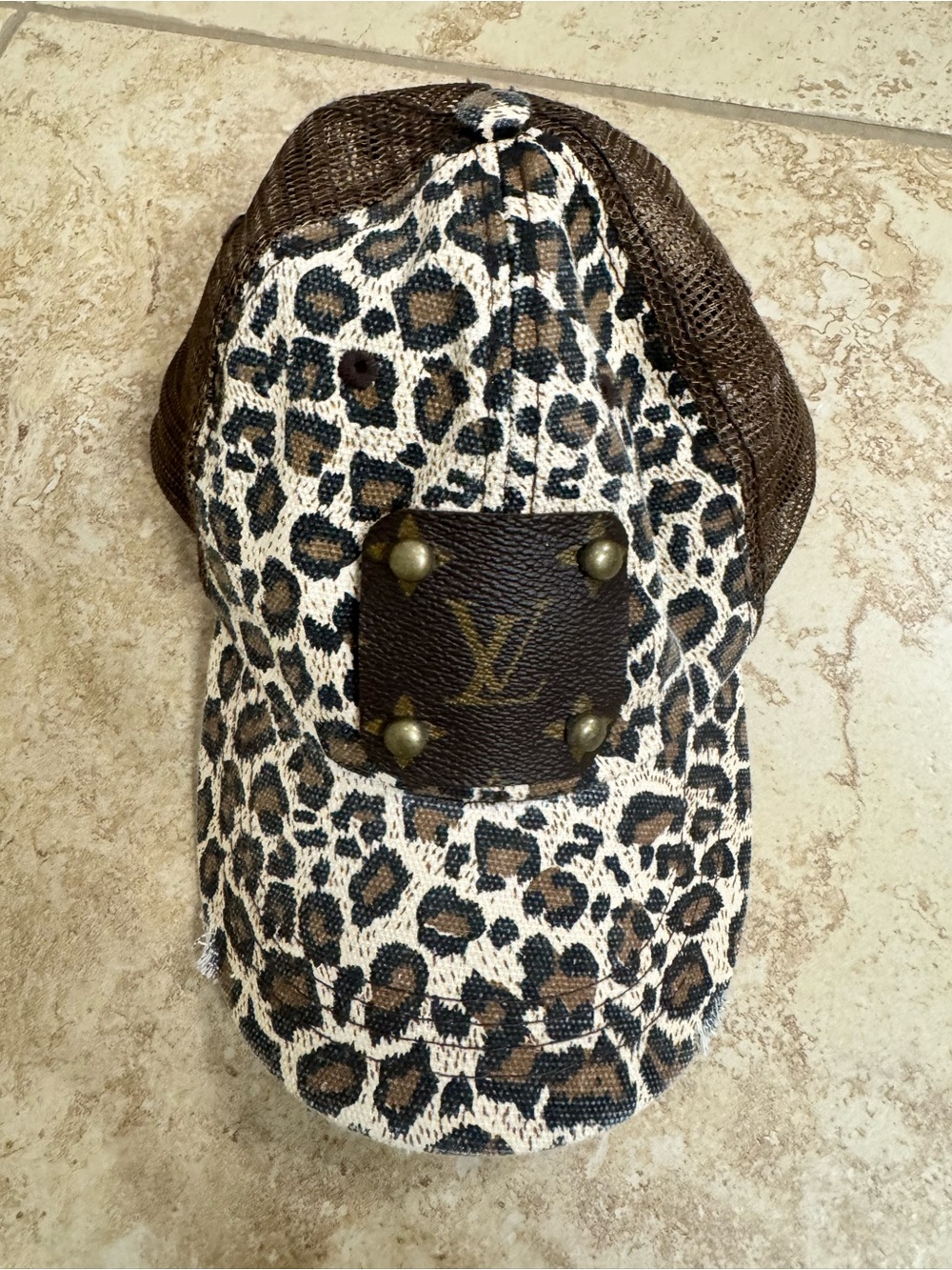 Louis Vuitton upcycled cap/hat